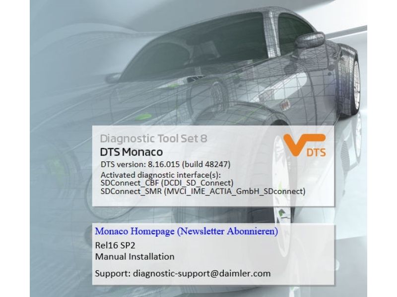 Phan mem DTSmonaco-Mercedes